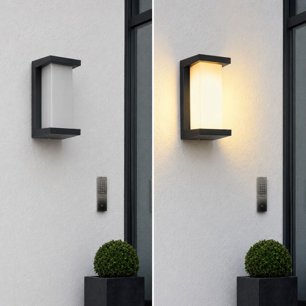 Wodoodporna ciepła lampa ścienna LED