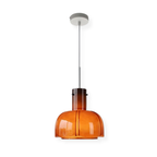 Minimalistyczna szklana lampa wisząca
