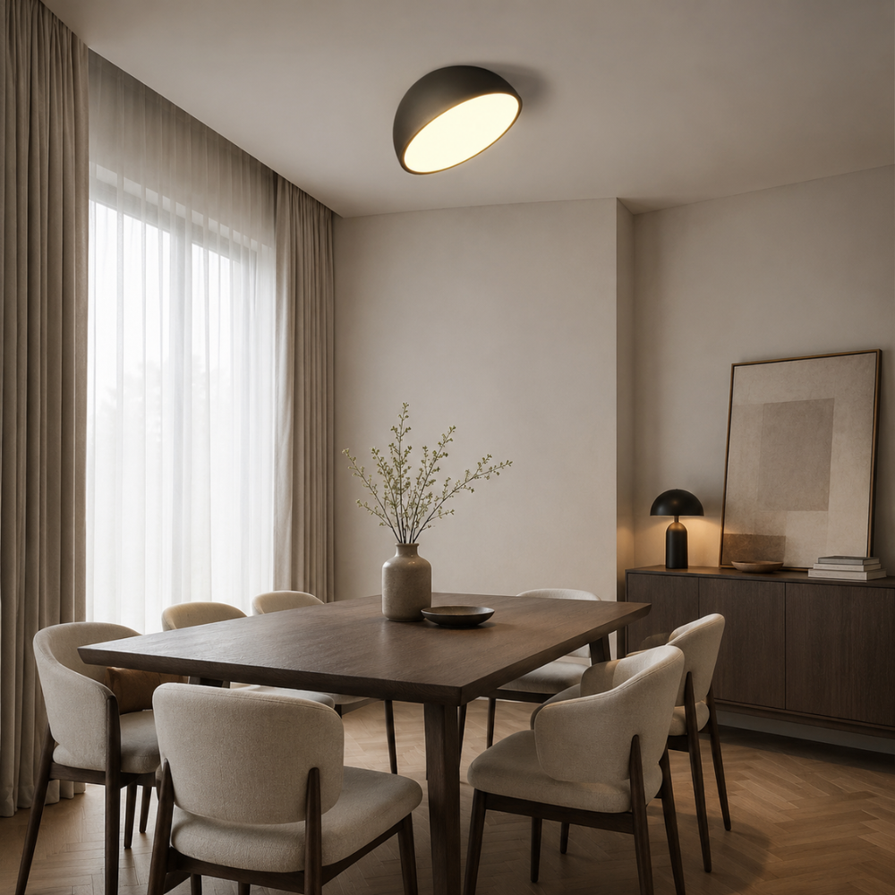 Nowoczesna lampa sufitowa led typu flush mount