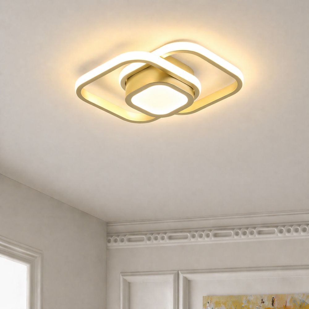 Nowoczesna Lampa sufitowa LED w kształcie kwadratu i koła