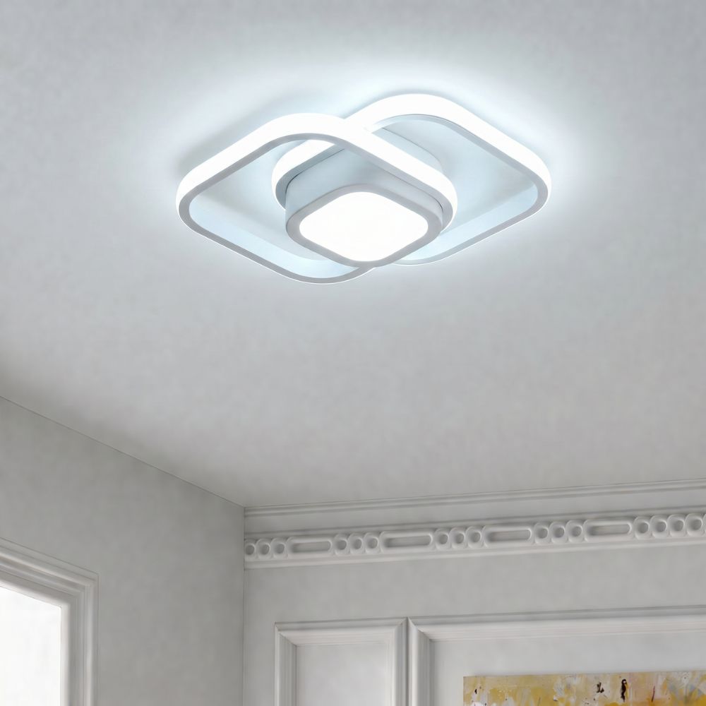 Nowoczesna Lampa sufitowa LED w kształcie kwadratu i koła