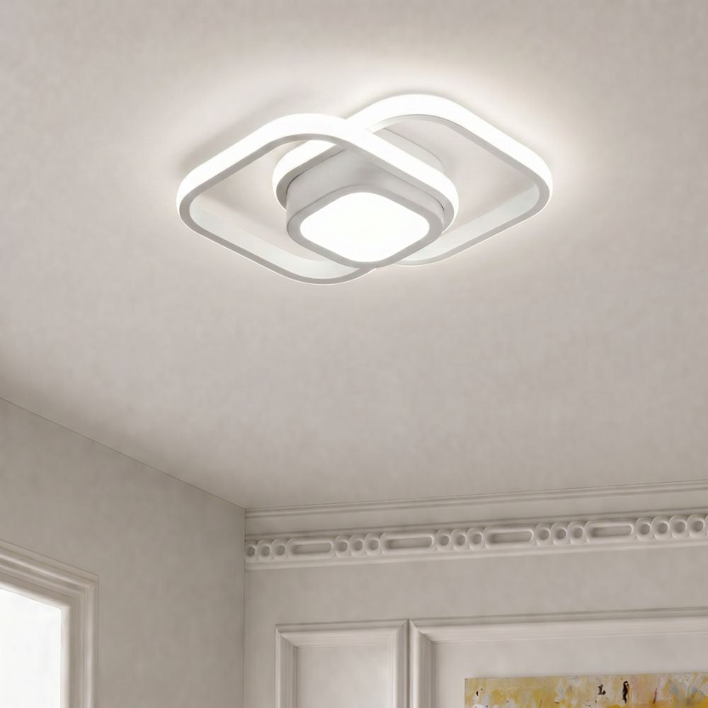 Nowoczesna Lampa sufitowa LED w kształcie kwadratu i koła