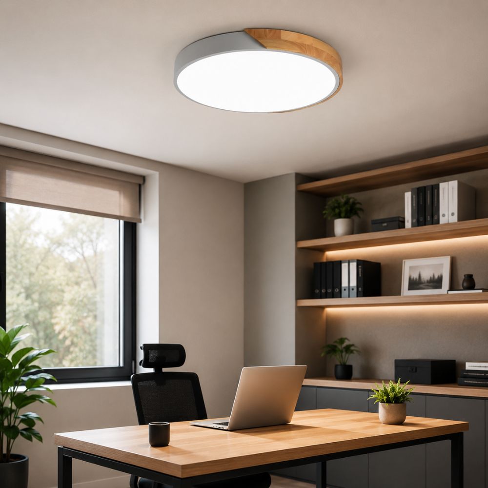 Ultracienka nowoczesna lampa sufitowa LED