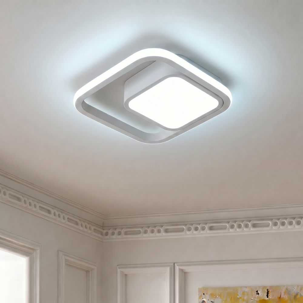 Nowoczesna Lampa sufitowa LED w kształcie kwadratu i koła