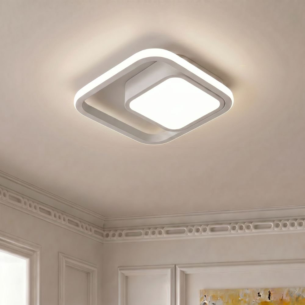 Nowoczesna Lampa sufitowa LED w kształcie kwadratu i koła
