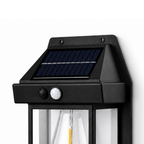 Solarna lampa ścienna z czujnikiem ruchu