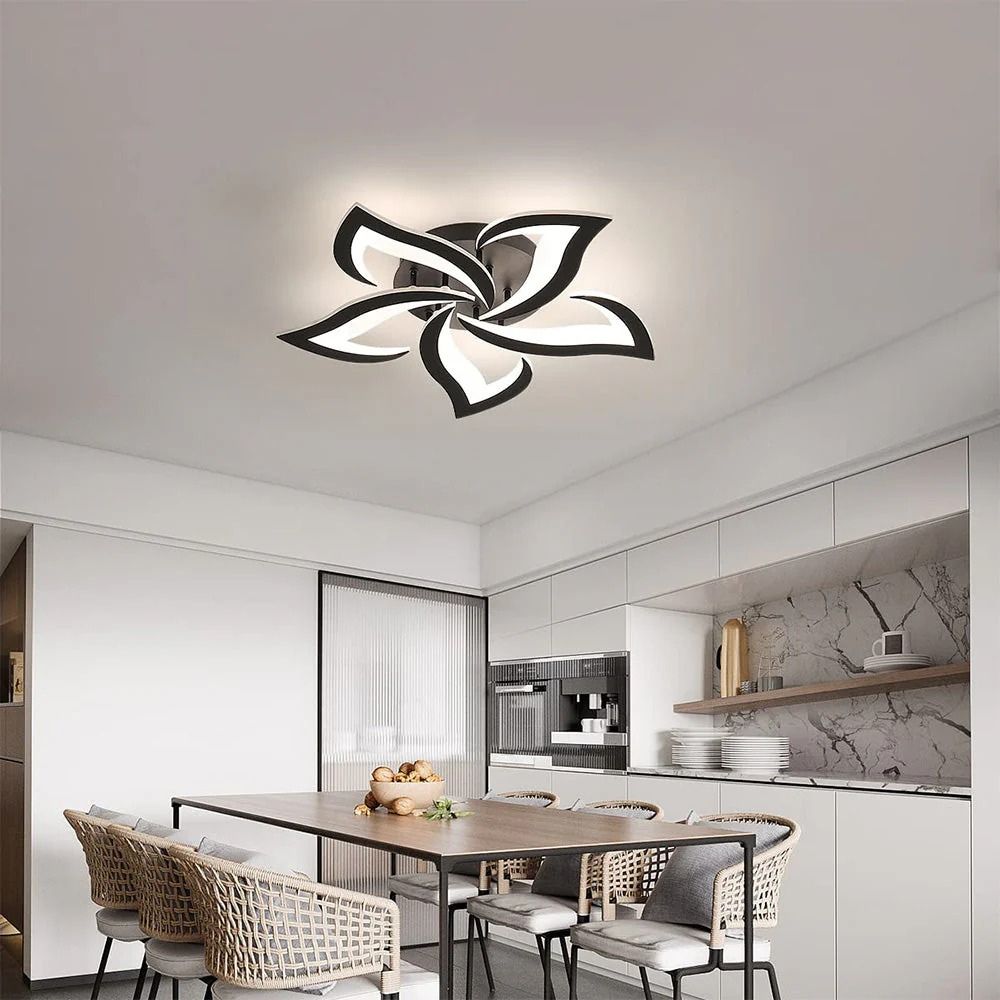 Nowoczesna kwiatowa ściemnialna lampa sufitowa LED