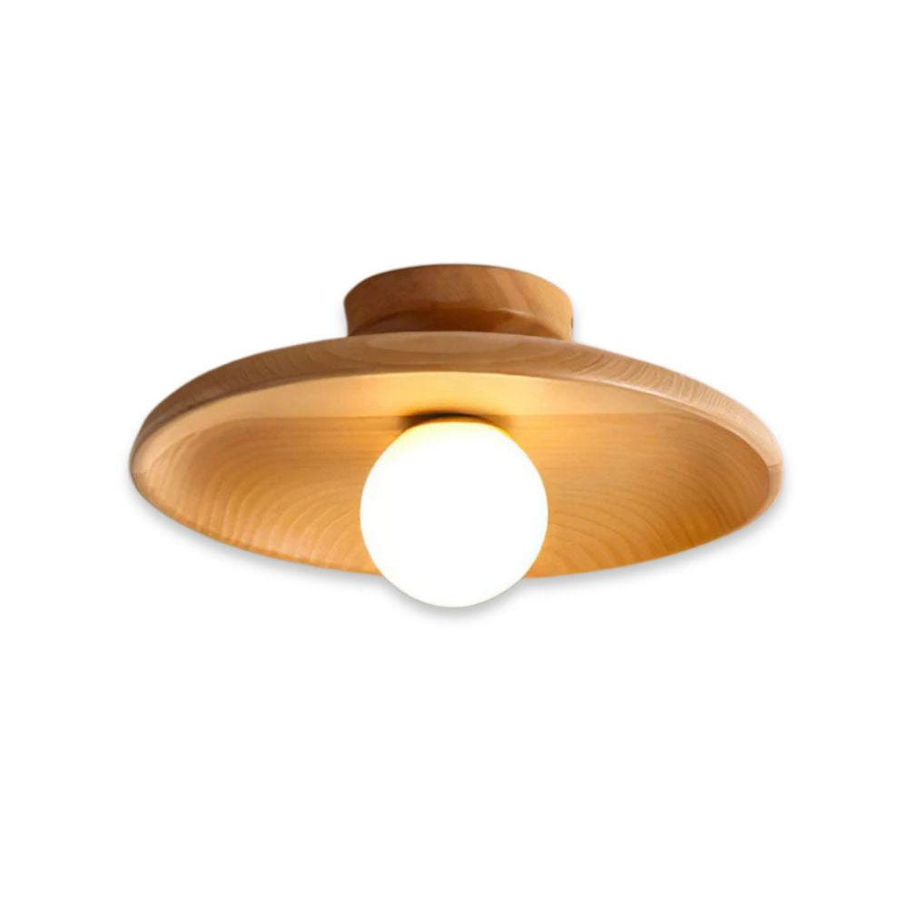Nowoczesna lampa sufitowa – Drewniana lampa LED