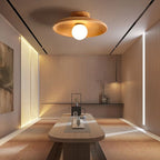 Nowoczesna lampa sufitowa – Drewniana lampa LED