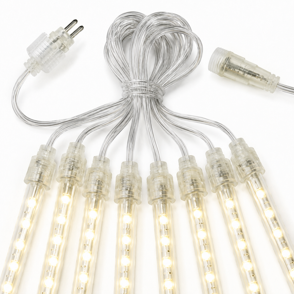 Livodom lampki LED deszcz meteorów – 8 tub świetlnych
