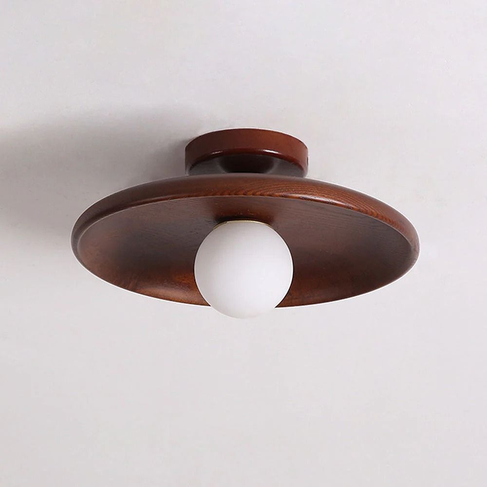 Nowoczesna lampa sufitowa – Drewniana lampa LED