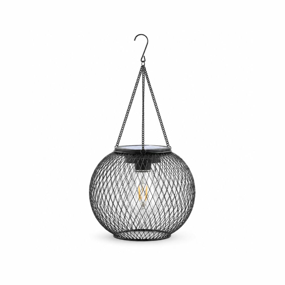 Wisząca zewnętrzna latarnia solarna LED