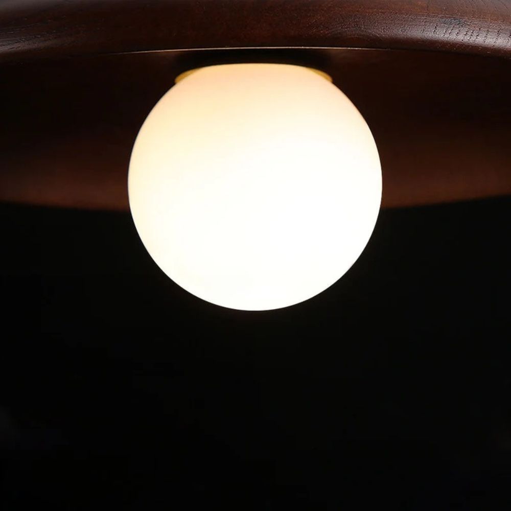 Nowoczesna lampa sufitowa – Drewniana lampa LED