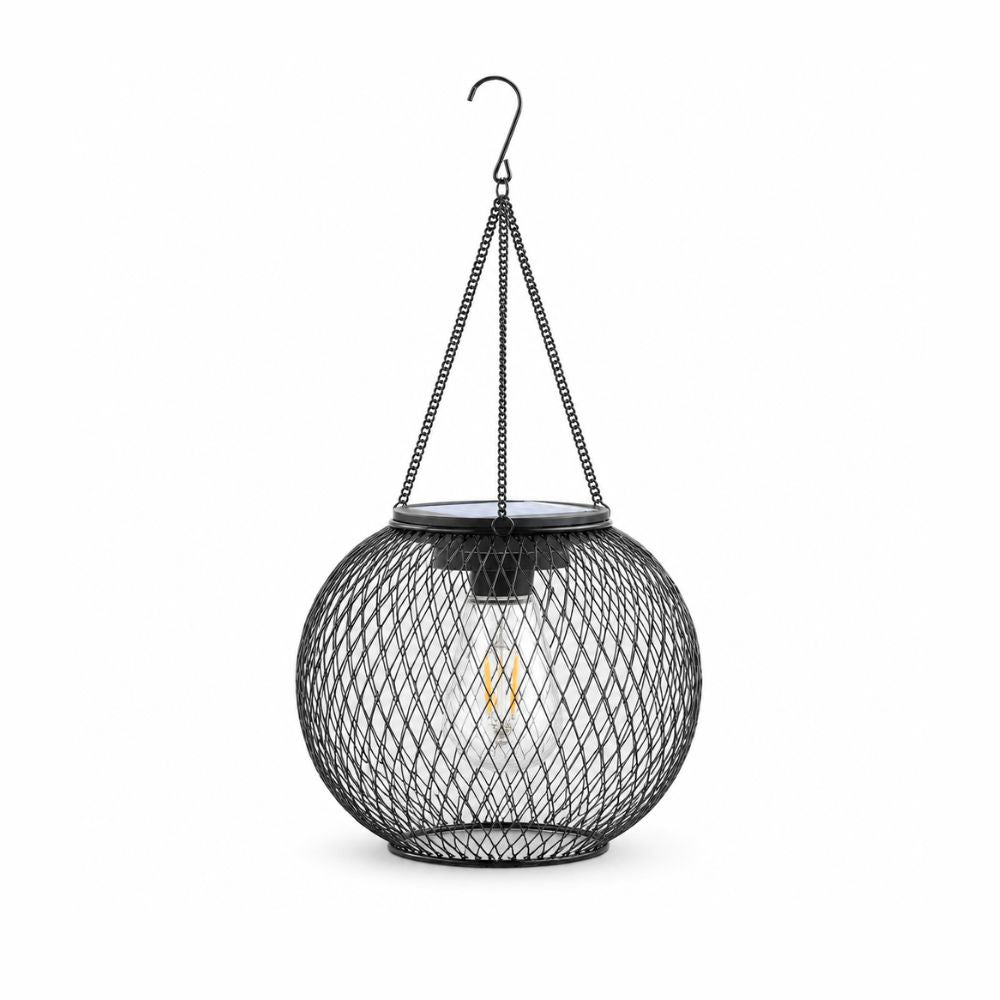 Wisząca zewnętrzna latarnia solarna LED