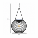 Wisząca zewnętrzna latarnia solarna LED