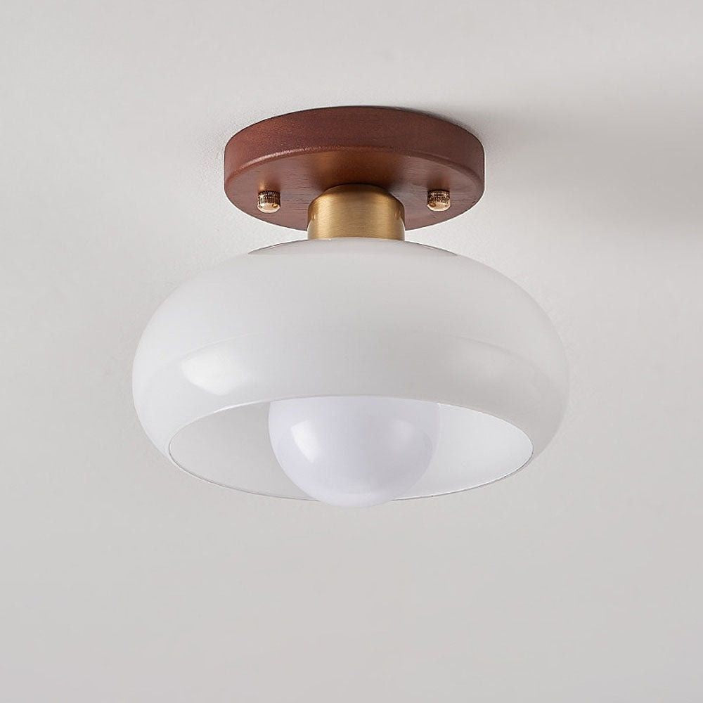 Lampa Sufitowa Vintage Biała LED