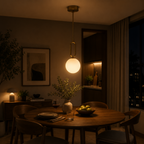 Minimalistyczna szklana lampa wisząca w kształcie owalnego pierścienia