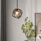 Lampa wisząca LED z teksturą kostki lodu