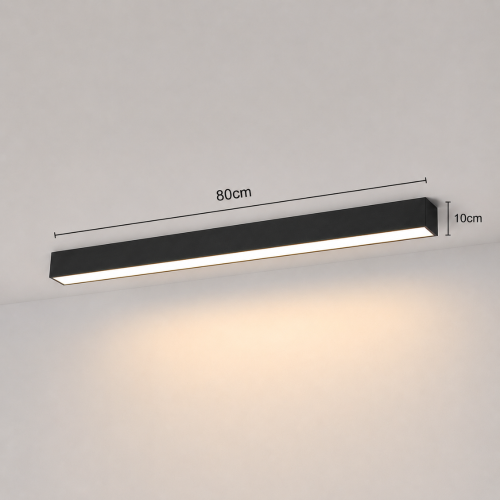 Ściemnialna liniowa lampa sufitowa led