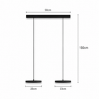 Nowoczesna liniowa lampa sufitowa led