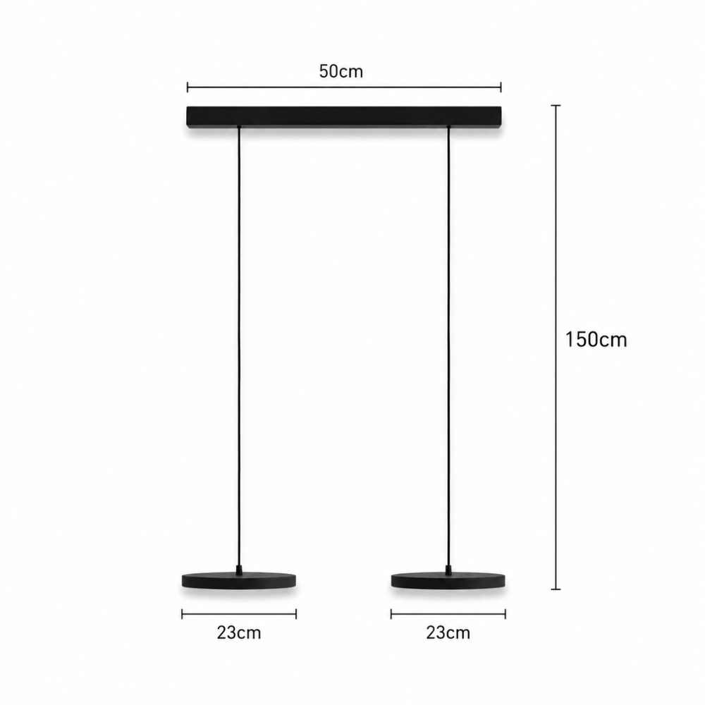 Nowoczesna liniowa lampa sufitowa led