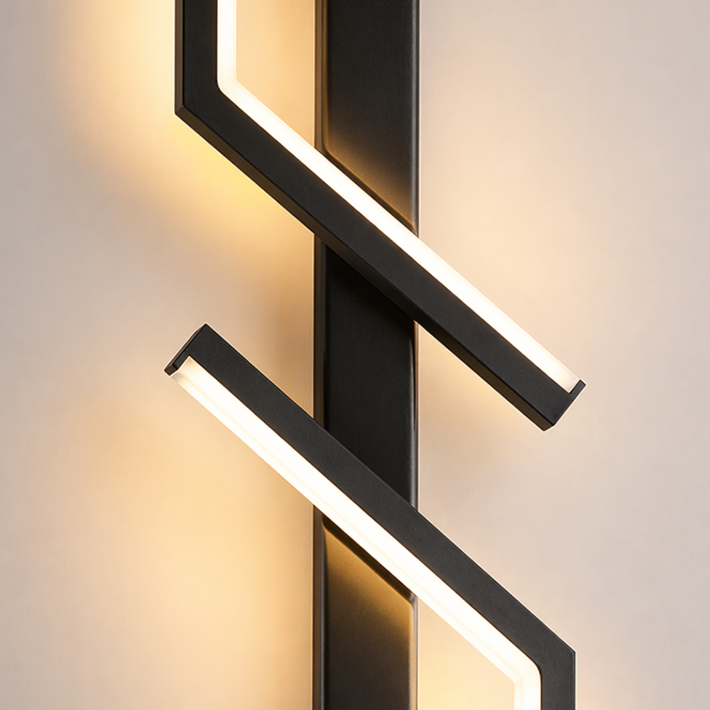 Nowoczesna geometryczna lampa ścienna LED