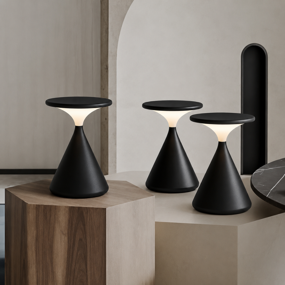 Designerska lampa stołowa LED z dotykowym sterowaniem