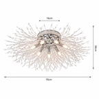 Lampa sufitowa Dandelion Crystal – nowoczesny żyrandol w stylu fajerwerków