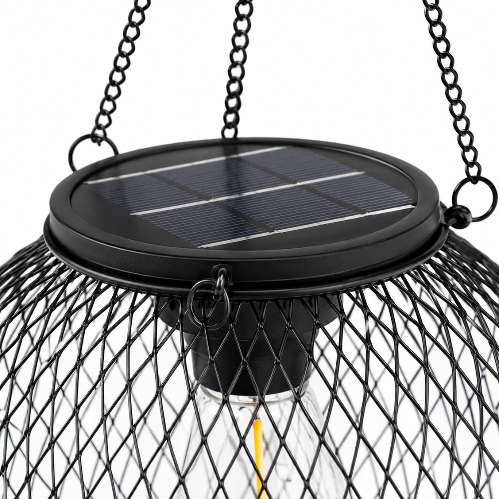 Wisząca zewnętrzna latarnia solarna LED