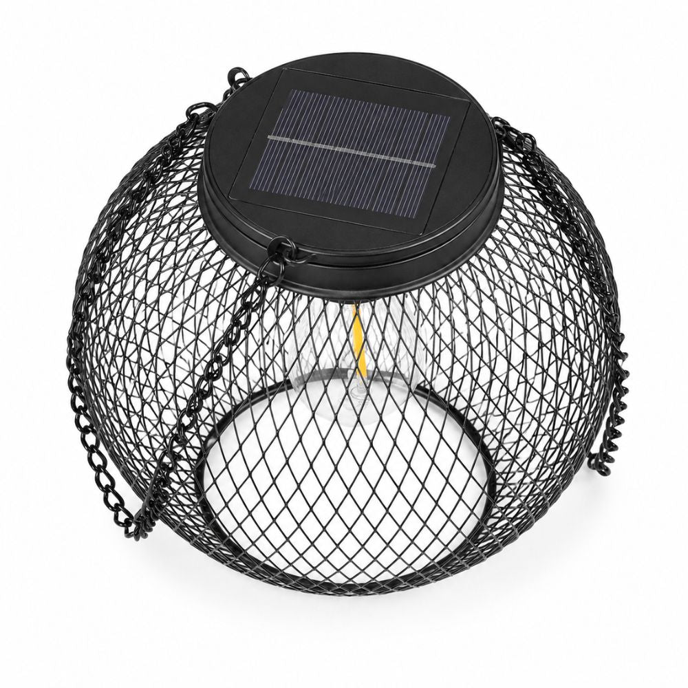 Wisząca zewnętrzna latarnia solarna LED