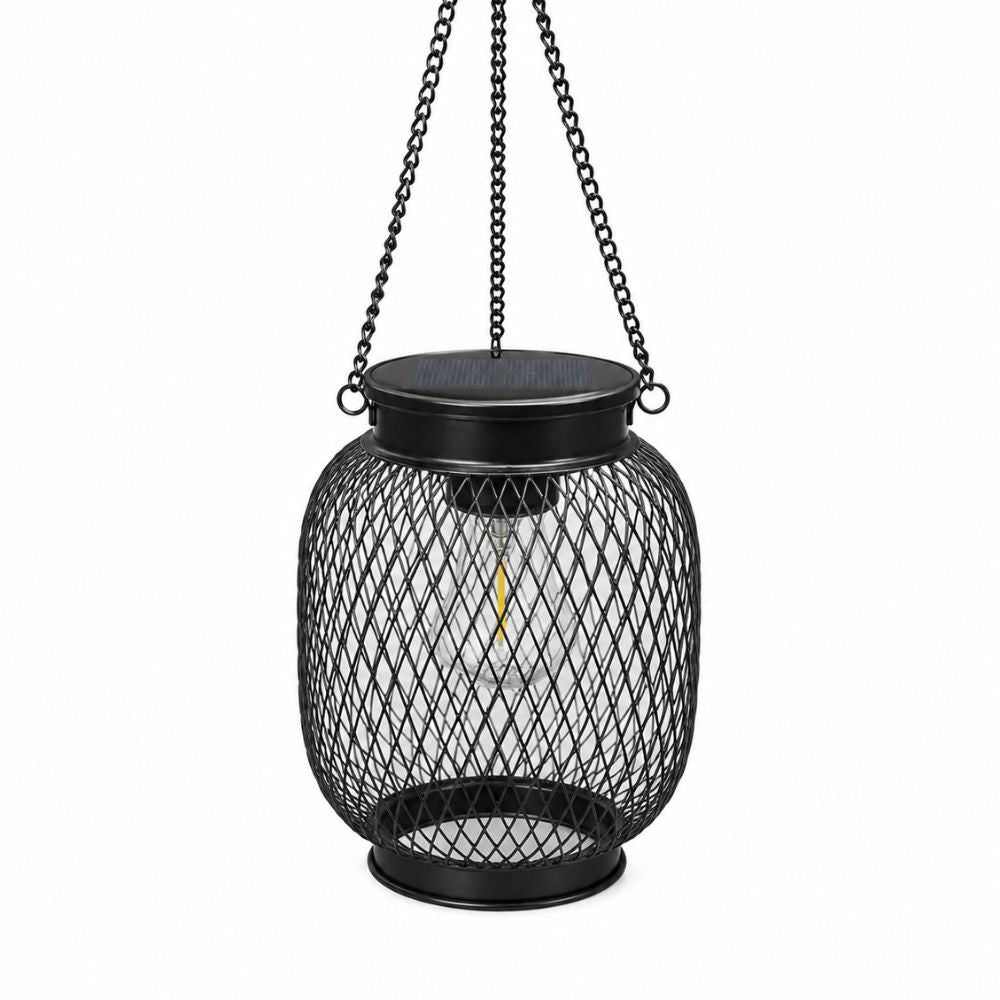 Wisząca zewnętrzna latarnia solarna LED