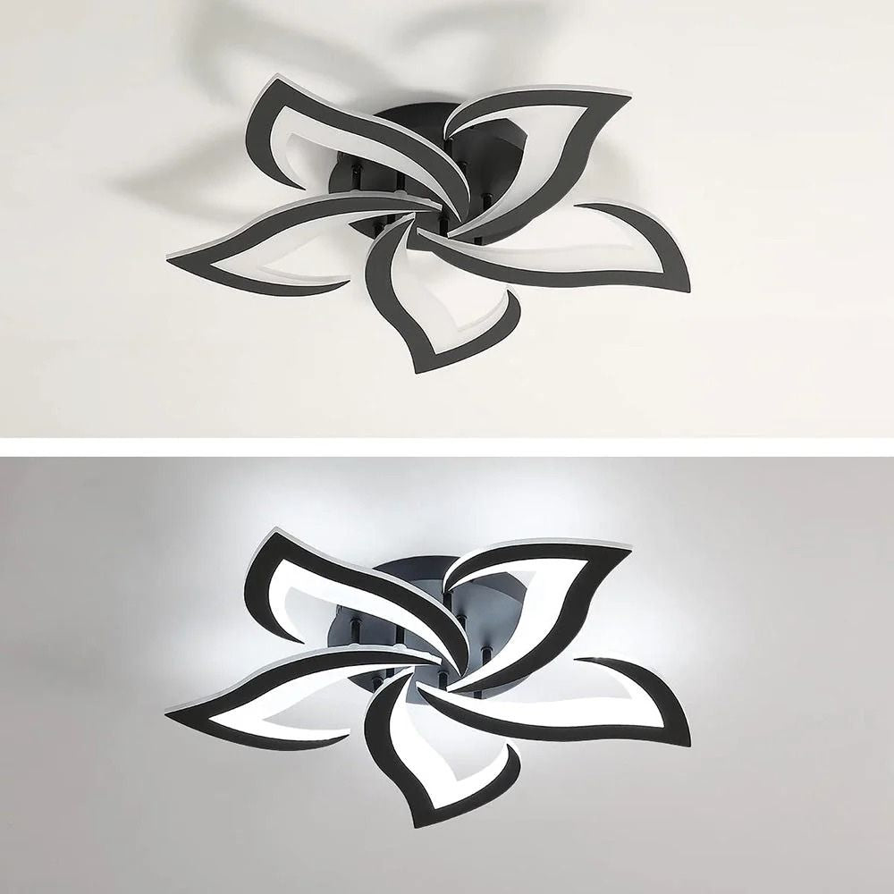 Nowoczesna kwiatowa ściemnialna lampa sufitowa LED