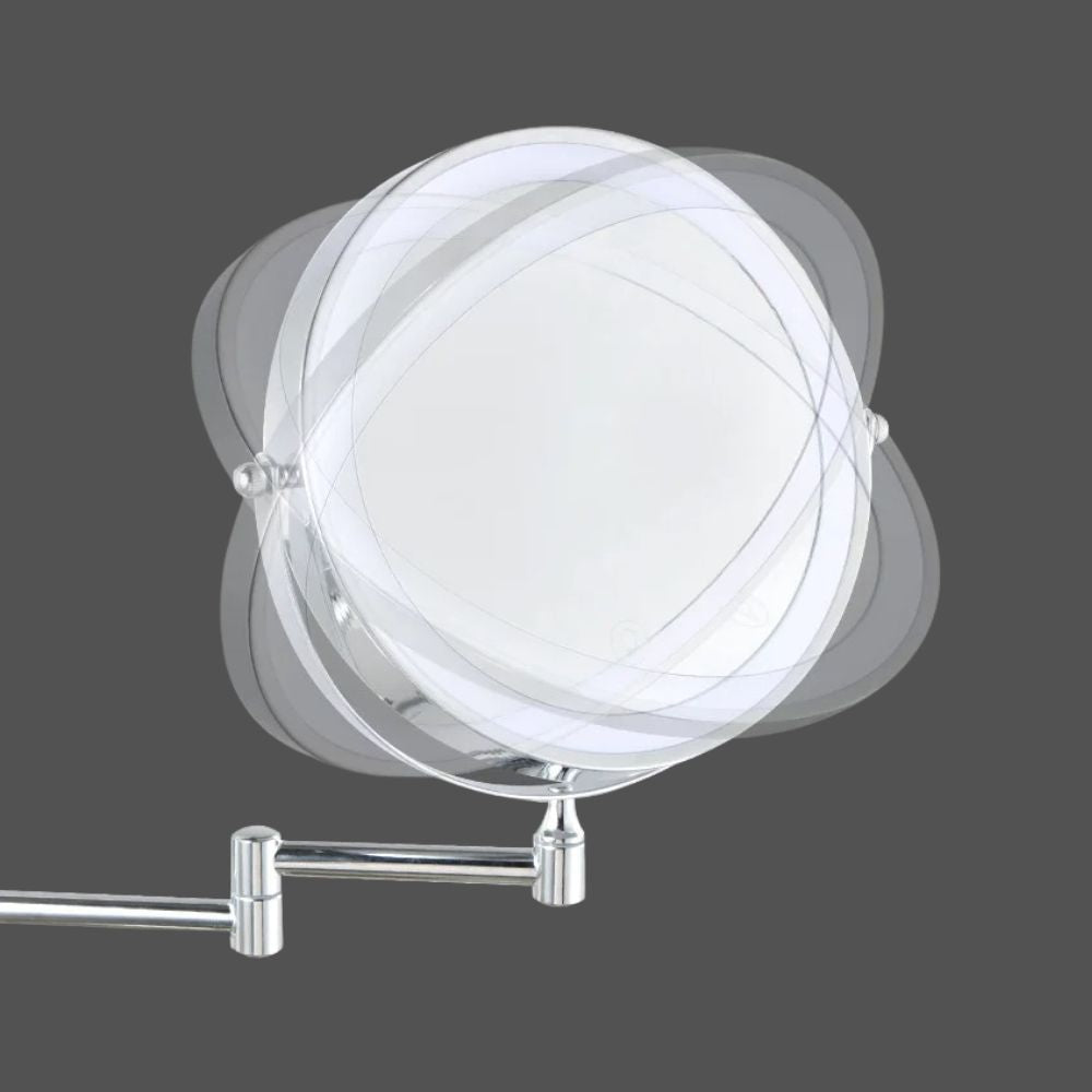 Lustro kosmetyczne z 3 kolorowymi lampami ściennymi LED