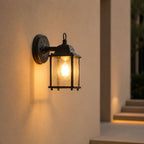 Retro wodoodporna zewnętrzna lampa ścienna