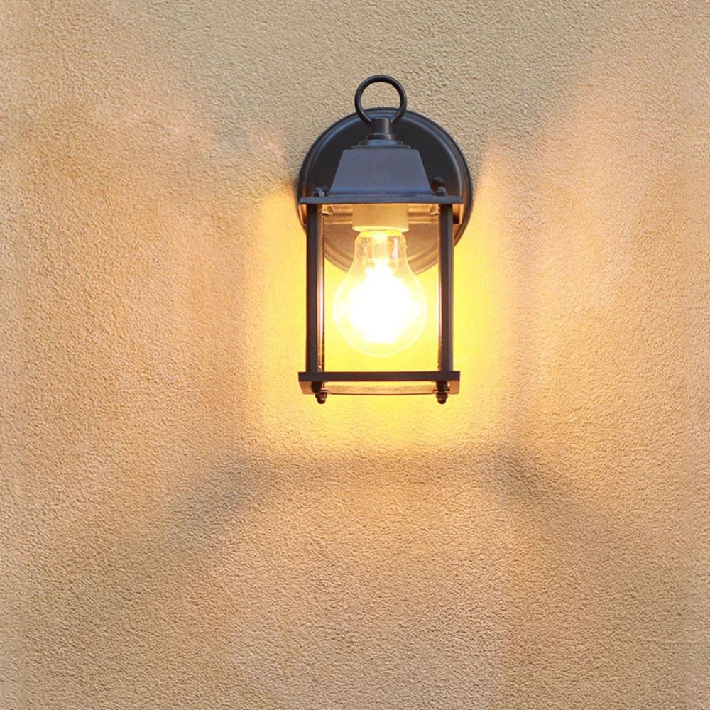 Retro wodoodporna zewnętrzna lampa ścienna
