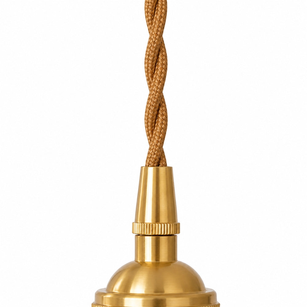 Szklana lampa wisząca w kształcie kwiatu z oprawką E27