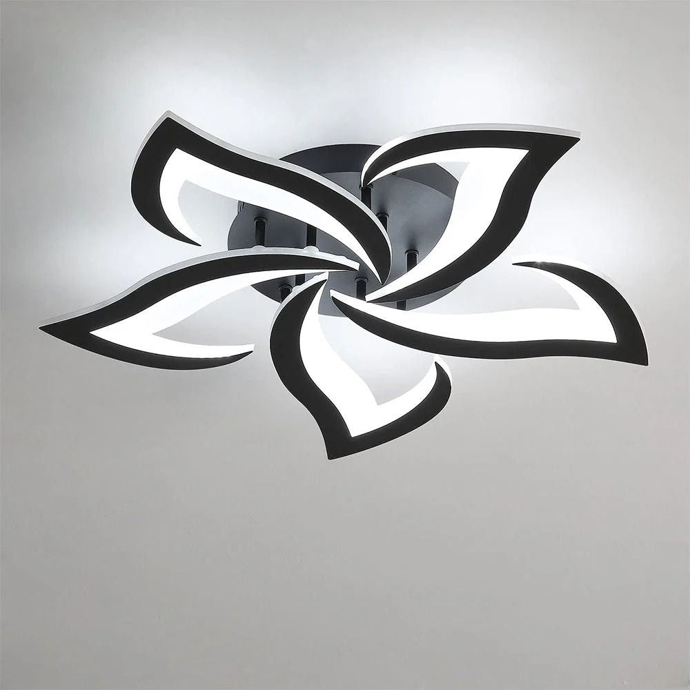 Nowoczesna kwiatowa ściemnialna lampa sufitowa LED