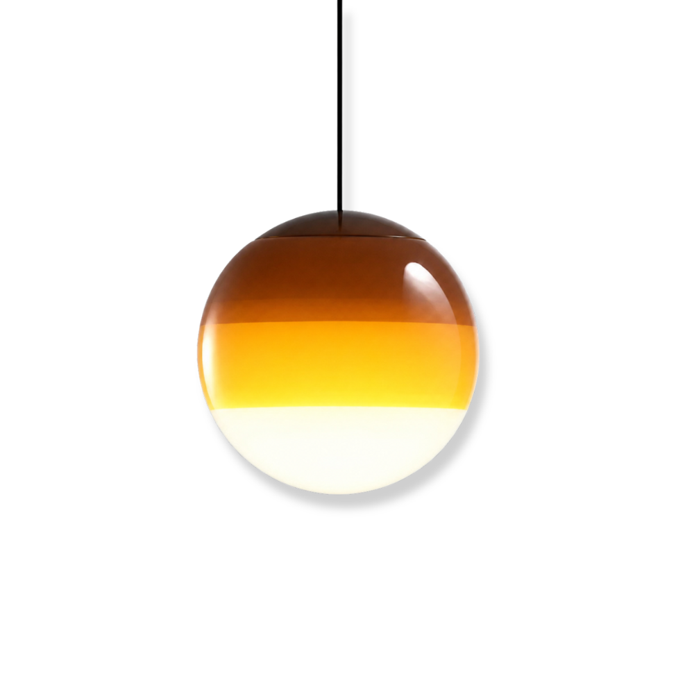 Gradientowa szklana lampa wisząca kula