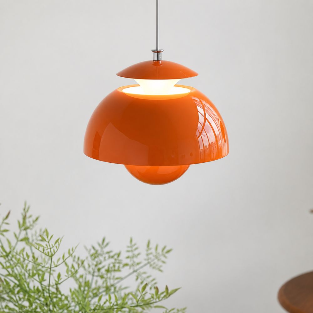 Regulowana lampa wisząca led z kopułą