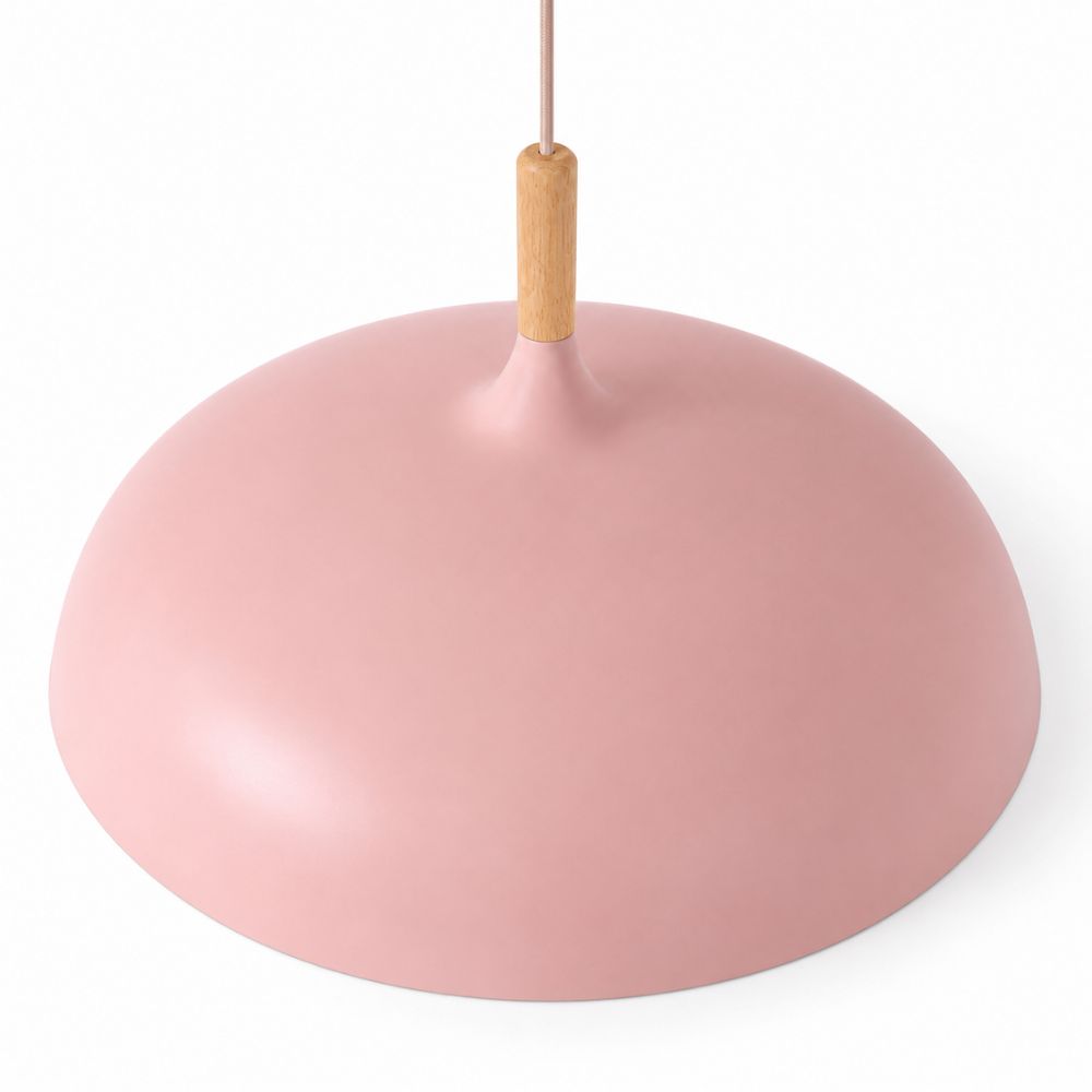 Nordycka lampa wisząca z drewnianym akcentem