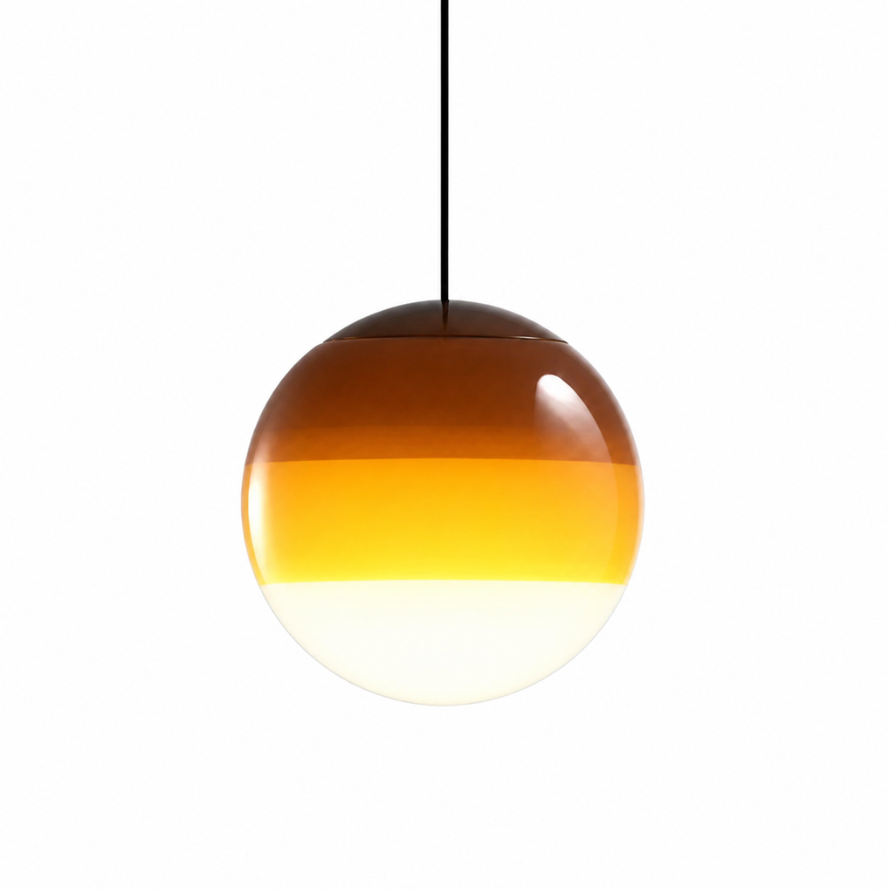 Gradientowa szklana lampa wisząca kula