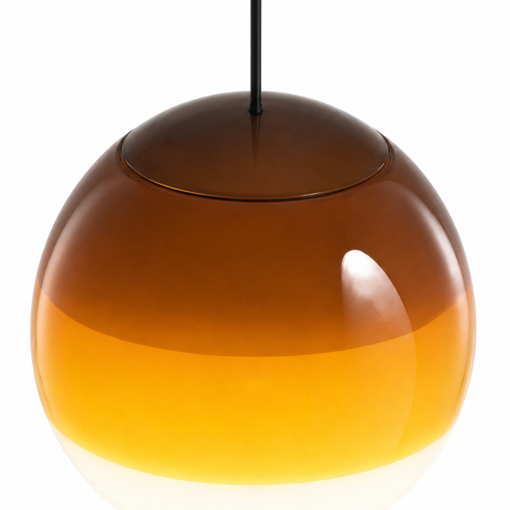 Gradientowa szklana lampa wisząca kula