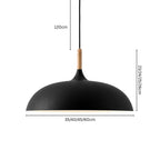Nordycka lampa wisząca z drewnianym akcentem
