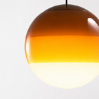 Gradientowa szklana lampa wisząca kula