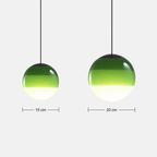 Gradientowa szklana lampa wisząca kula