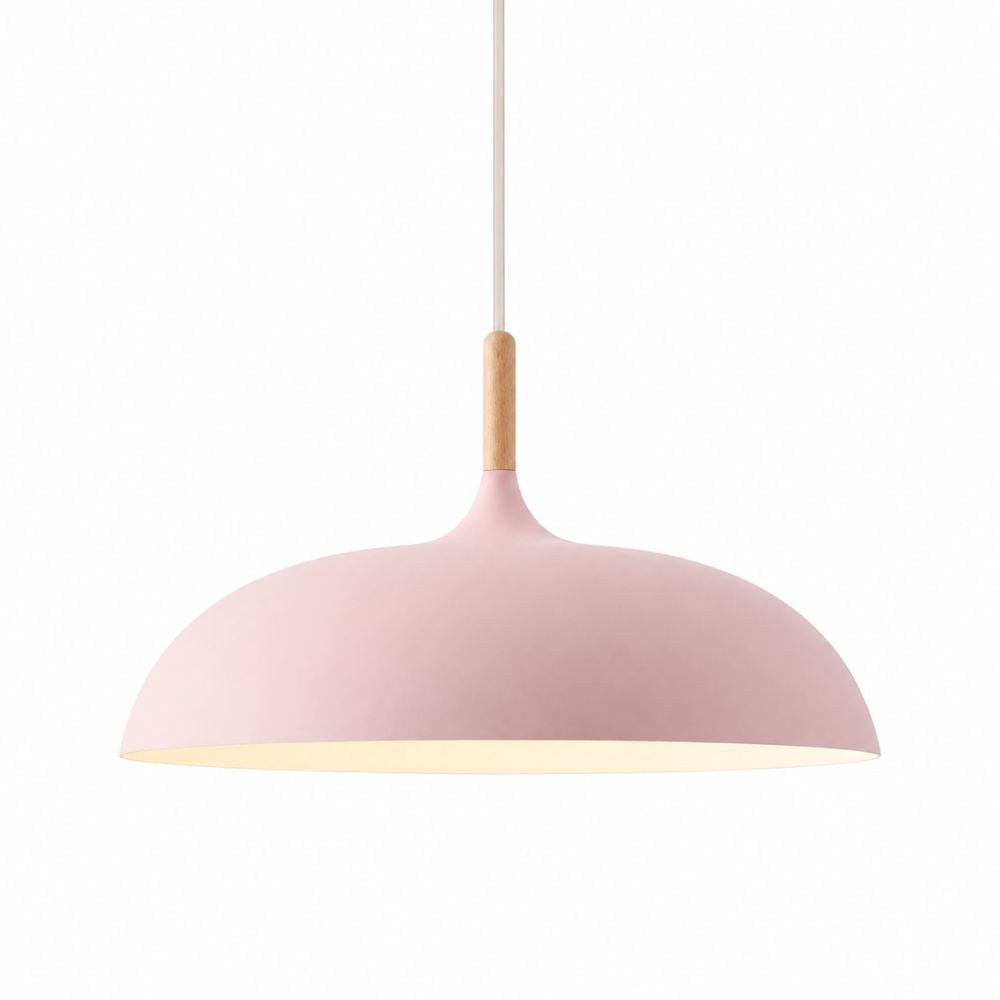 Nordycka lampa wisząca z drewnianym akcentem