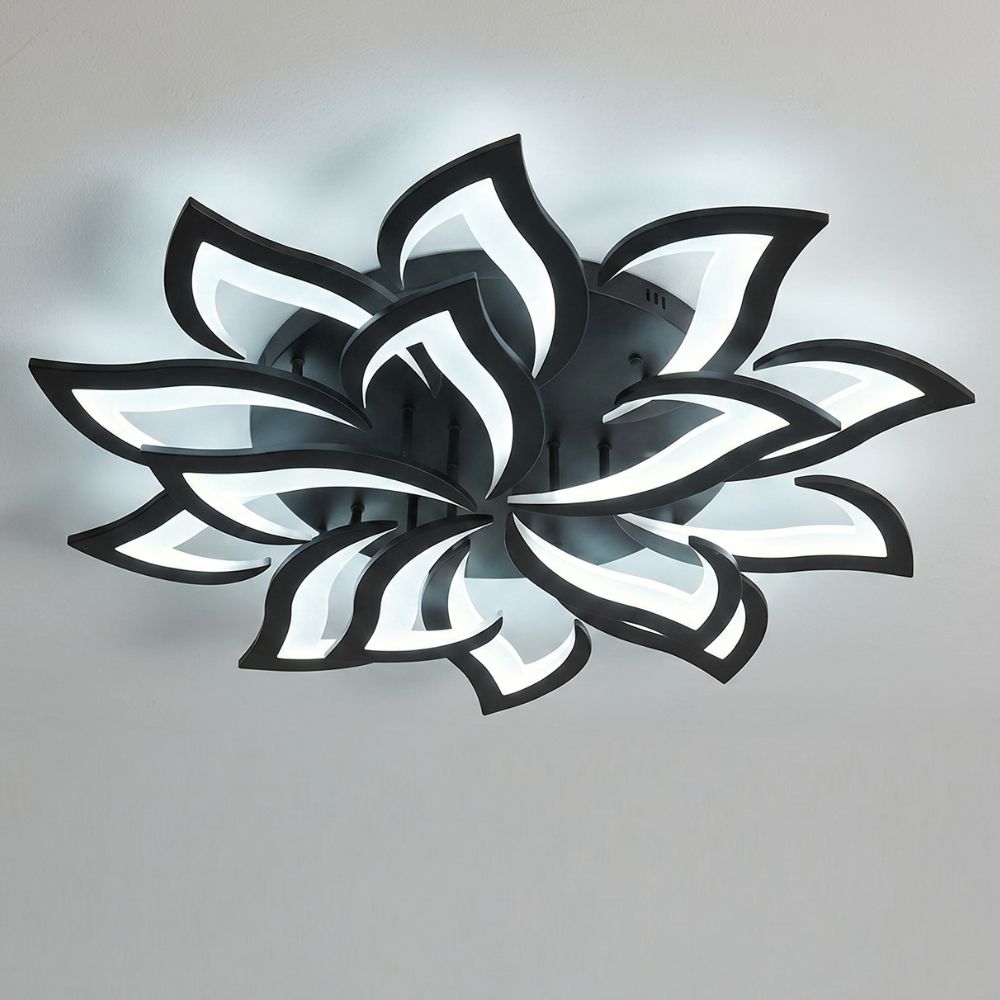 Nowoczesna kwiatowa ściemnialna lampa sufitowa LED