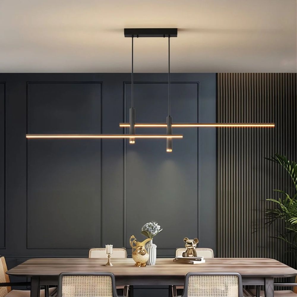 Nowoczesna liniowa lampa wisząca LED