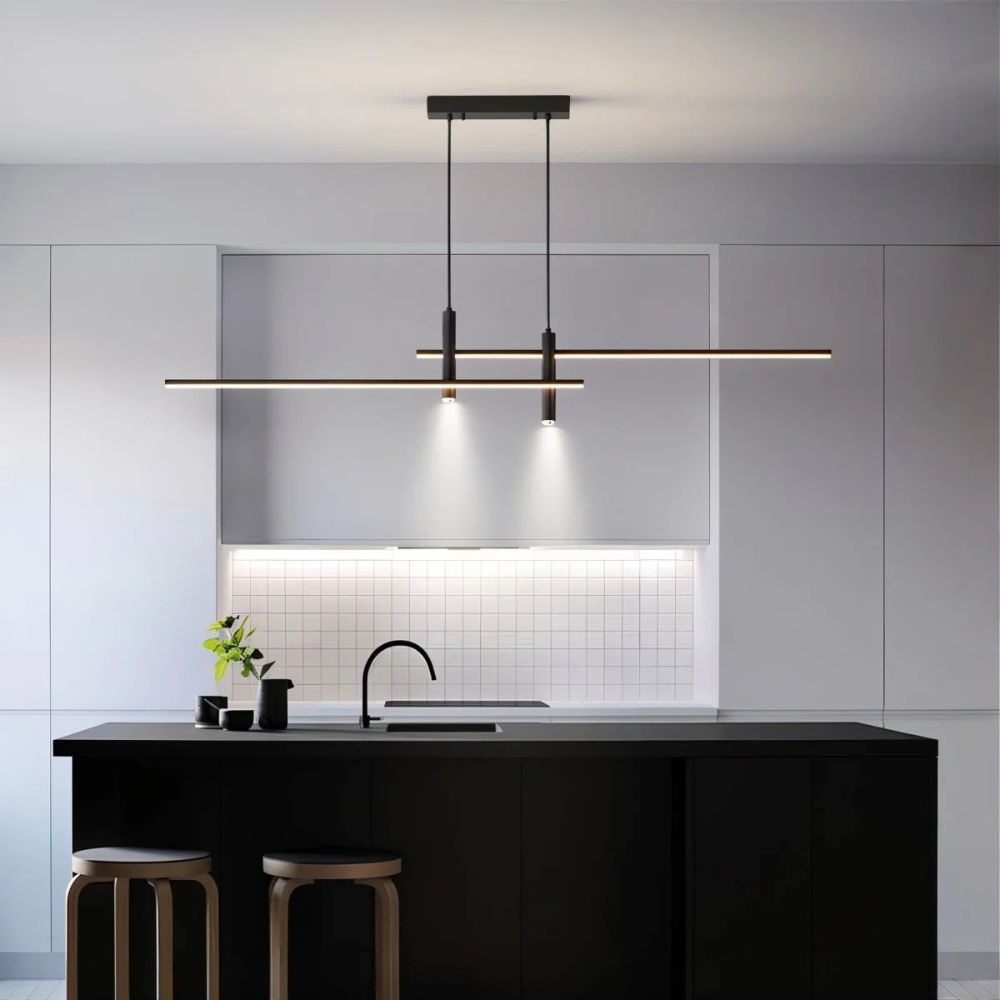 Nowoczesna liniowa lampa wisząca LED