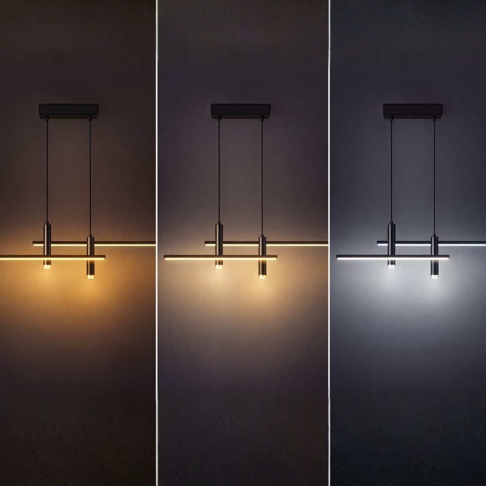 Nowoczesna liniowa lampa wisząca LED